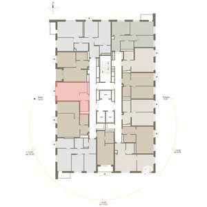 1-к квартира, вторичка, 32м2, 16/25 этаж