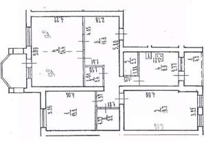 4-к квартира, вторичка, 91м2, 3/6 этаж