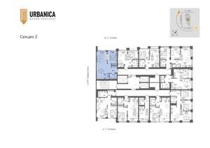 2-к квартира, вторичка, 56м2, 22/32 этаж