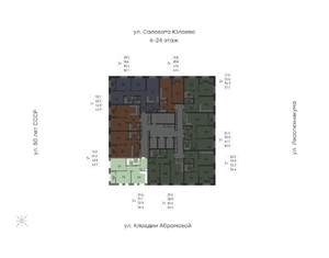 2-к квартира, вторичка, 53м2, 6/24 этаж