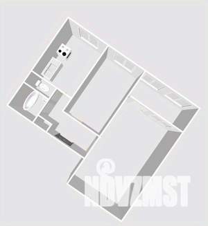 2-к квартира, вторичка, 43м2, 2/9 этаж