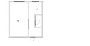 1-к квартира, вторичка, 33м2, 1/9 этаж