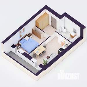 2-к квартира, вторичка, 39м2, 4/20 этаж