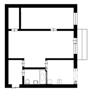 2-к квартира, вторичка, 43м2, 4/9 этаж