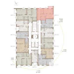 2-к квартира, вторичка, 57м2, 7/25 этаж