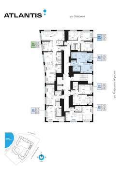 2-к квартира, вторичка, 42м2, 14/32 этаж