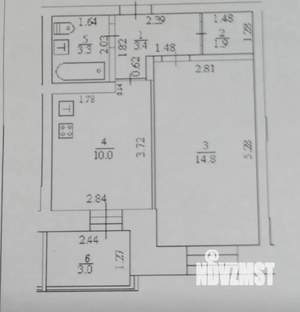 1-к квартира, вторичка, 33м2, 4/10 этаж