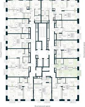 1-к квартира, вторичка, 42м2, 12/30 этаж