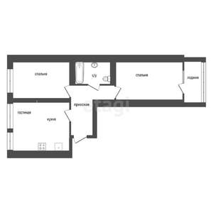 3-к квартира, вторичка, 53м2, 5/19 этаж