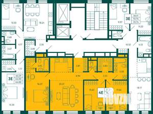 3-к квартира, вторичка, 92м2, 3/12 этаж