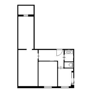 3-к квартира, вторичка, 62м2, 2/10 этаж