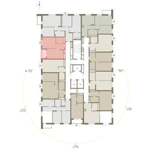 1-к квартира, вторичка, 41м2, 12/25 этаж