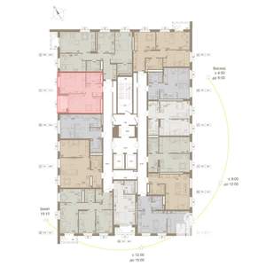 1-к квартира, вторичка, 42м2, 5/25 этаж