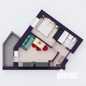1-к квартира, вторичка, 34м2, 14/20 этаж