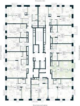1-к квартира, вторичка, 42м2, 16/30 этаж