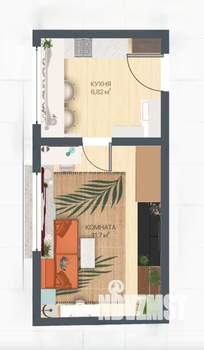 Студия квартира, вторичка, 22м2, 4/12 этаж