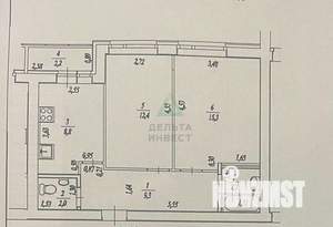 2-к квартира, вторичка, 51м2, 8/15 этаж