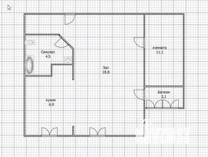2-к квартира, вторичка, 45м2, 8/9 этаж