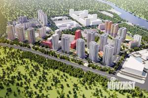 2-к квартира, строящийся дом, 54м2, 13/25 этаж