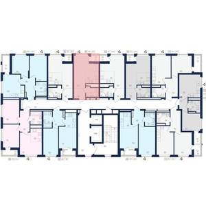 1-к квартира, вторичка, 24м2, 12/22 этаж