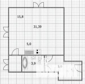 Студия квартира, сданный дом, 31м2, 17/25 этаж