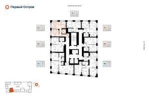 2-к квартира, вторичка, 42м2, 22/23 этаж