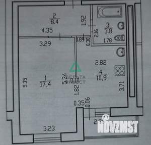 1-к квартира, вторичка, 42м2, 10/20 этаж