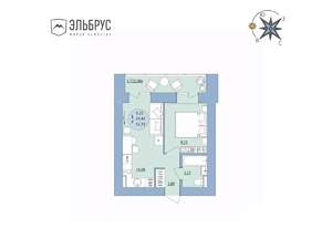 1-к квартира, вторичка, 32м2, 18/20 этаж