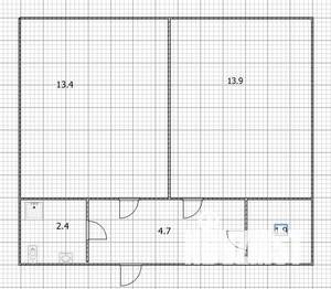 2-к квартира, вторичка, 38м2, 5/9 этаж
