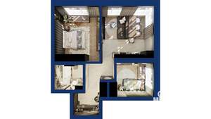 2-к квартира, вторичка, 55м2, 6/25 этаж