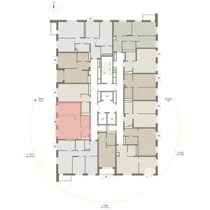 1-к квартира, вторичка, 48м2, 19/25 этаж