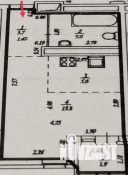 Студия квартира, вторичка, 28м2, 9/25 этаж