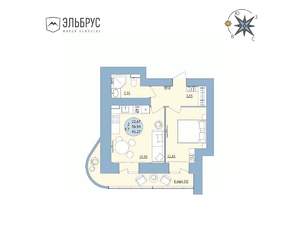 2-к квартира, вторичка, 41м2, 2/20 этаж