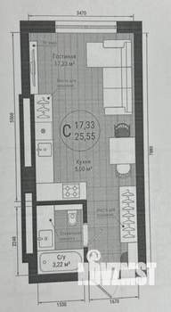 1-к квартира, вторичка, 26м2, 19/25 этаж