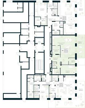 2-к квартира, строящийся дом, 113м2, 1/10 этаж