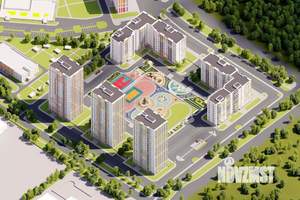 2-к квартира, строящийся дом, 54м2, 13/25 этаж