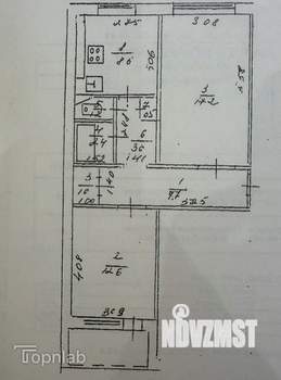 2-к квартира, вторичка, 54м2, 1/9 этаж