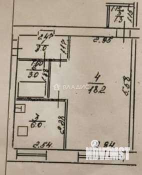 1-к квартира, вторичка, 32м2, 5/5 этаж