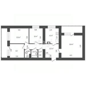4-к квартира, вторичка, 81м2, 14/16 этаж