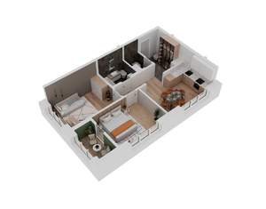 2-к квартира, вторичка, 53м2, 12/24 этаж