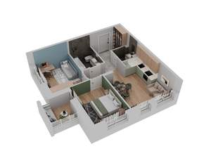 2-к квартира, вторичка, 59м2, 22/25 этаж