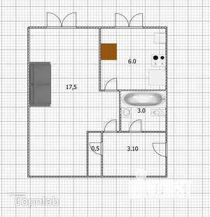 1-к квартира, вторичка, 30м2, 2/5 этаж