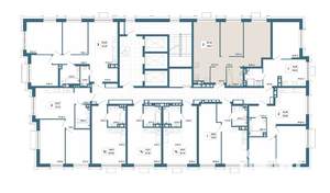 2-к квартира, строящийся дом, 59м2, 23/31 этаж
