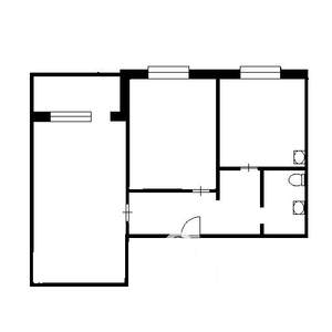 2-к квартира, вторичка, 46м2, 7/9 этаж