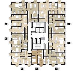 2-к квартира, вторичка, 100м2, 16/25 этаж