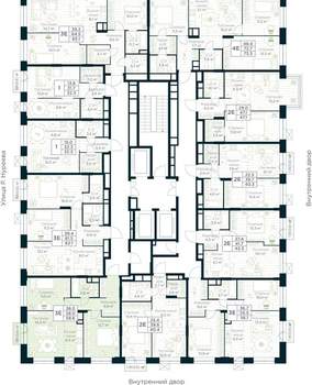 2-к квартира, вторичка, 59м2, 17/30 этаж