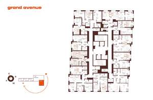 2-к квартира, вторичка, 44м2, 30/32 этаж