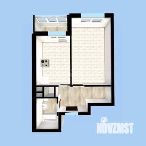 1-к квартира, вторичка, 36м2, 15/19 этаж