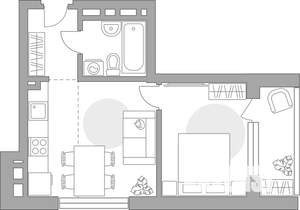 2-к квартира, вторичка, 41м2, 9/23 этаж