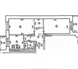 2-к квартира, вторичка, 60м2, 12/13 этаж
